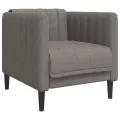 Fauteuil taupe tissu