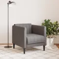 Fauteuil taupe tissu