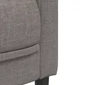 Fauteuil taupe tissu