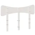 Tête de lit blanc 135 cm bois massif de pin