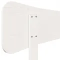 Tête de lit blanc 90 cm bois massif de pin