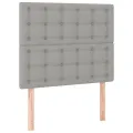 cadre de lit et matelas et LED Gris clair 120x200 cm