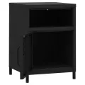 Table de chevet Noir 35x35x51 cm Acier