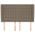 Tête de lit avec oreilles Taupe 147x23x118/128 cm Tissu