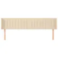 Tête de lit avec oreilles Crème 203x16x78/88 cm Tissu