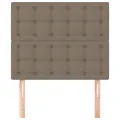 Têtes de lit 2 pcs Taupe 100x5x78/88 cm Tissu