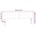 Têtes de lit 2 pcs Vert foncé 100x5x78/88 cm Velours