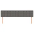 Têtes de lit 2 pcs Gris 80x5x78/88 cm Similicuir