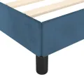Cadre de lit avec tête de lit Bleu foncé 180x200 cm Velours