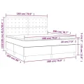 cadre de lit avec matelas Gris 180x200 cm Similicuir