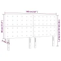 Têtes de lit 4 pcs Noir 80x5x78/88 cm Tissu