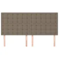 Têtes de lit 4 pcs Taupe 80x5x78/88 cm Tissu