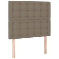 cadre de lit avec matelas Taupe 80x200 cm Tissu