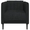 Fauteuil noir tissu
