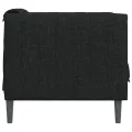 Fauteuil noir tissu