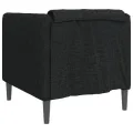 Fauteuil noir tissu