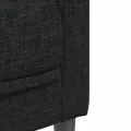 Fauteuil noir tissu