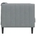 Fauteuil gris clair tissu