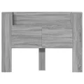 Armoire tête de lit avec LED sonoma gris 140x16,5x103,5 cm
