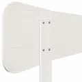 Tête de lit blanc 180 cm bois massif de pin