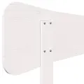 Tête de lit blanc 75 cm bois massif de pin