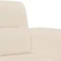 Canapé à 2 places Beige 140 cm Tissu microfibre