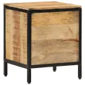 Table de chevet 40x35x50 cm bois de manguier massif