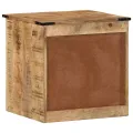 Table de chevet 45x40x45 cm bois de manguier massif