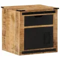 Table de chevet 45x40x45 cm bois de manguier massif