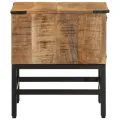 Table de chevet 40x40x45 cm bois de manguier massif