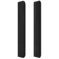 Tête de lit avec oreilles Noir 93x16x118/128 cm Velours