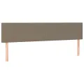 cadre de lit avec matelas LED Taupe 180x200 cm Tissu