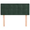 Tête de lit Vert foncé 90x5x78/88 cm Velours