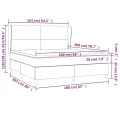 cadre de lit avec matelas Bleu 160x200 cm Tissu