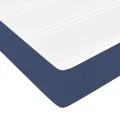 cadre de lit avec matelas Bleu 180x200 cm Tissu