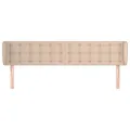 Tête de lit avec oreilles Cappuccino 183x23x78/88 cm Similicuir