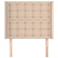 Tête de lit avec oreilles Cappuccino 93x16x118/128cm Similicuir