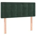 Tête de lit à LED Vert foncé 90x5x78/88 cm Velours