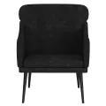 Fauteuil Noir 63x76x80 cm Velours