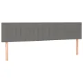 cadre de lit avec matelas gris foncé 120x190cm tissu