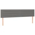 cadre de lit avec matelas gris foncé 120x190cm tissu