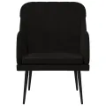 Fauteuil Noir 63x76x80 cm Velours