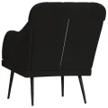 Fauteuil Noir 63x76x80 cm Velours