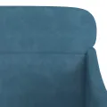 Fauteuil Bleu 63x76x80 cm Velours