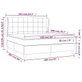 cadre de lit avec matelas Bleu 160x200 cm Tissu