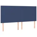 cadre de lit et matelas et LED Bleu 180x200 cm Tissu