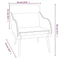 Fauteuil Vert foncé 63x76x80 cm Velours