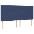 cadre de lit avec matelas Bleu 180x200 cm Tissu