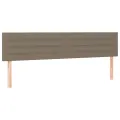 cadre de lit avec matelas taupe 120x190 cm tissu