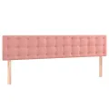 cadre de lit avec matelas rose 120x190 cm velours